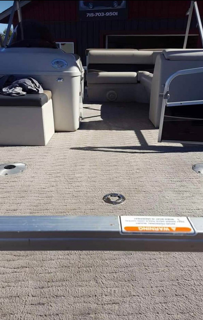 Mildewed carpet after cleaning